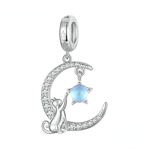 Abalorio de plata de ley 925 con borla de flores y mariposas para collar SCC2460