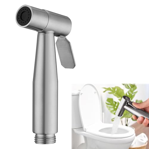 Girihe 1 PCS Bidet Sprayer Head, Stainless Steel Portable Bidet Sprayer for Toilet Bidett Shower Head, Bidett Shower for Personal Hygiene, Pet Bath or Toilet