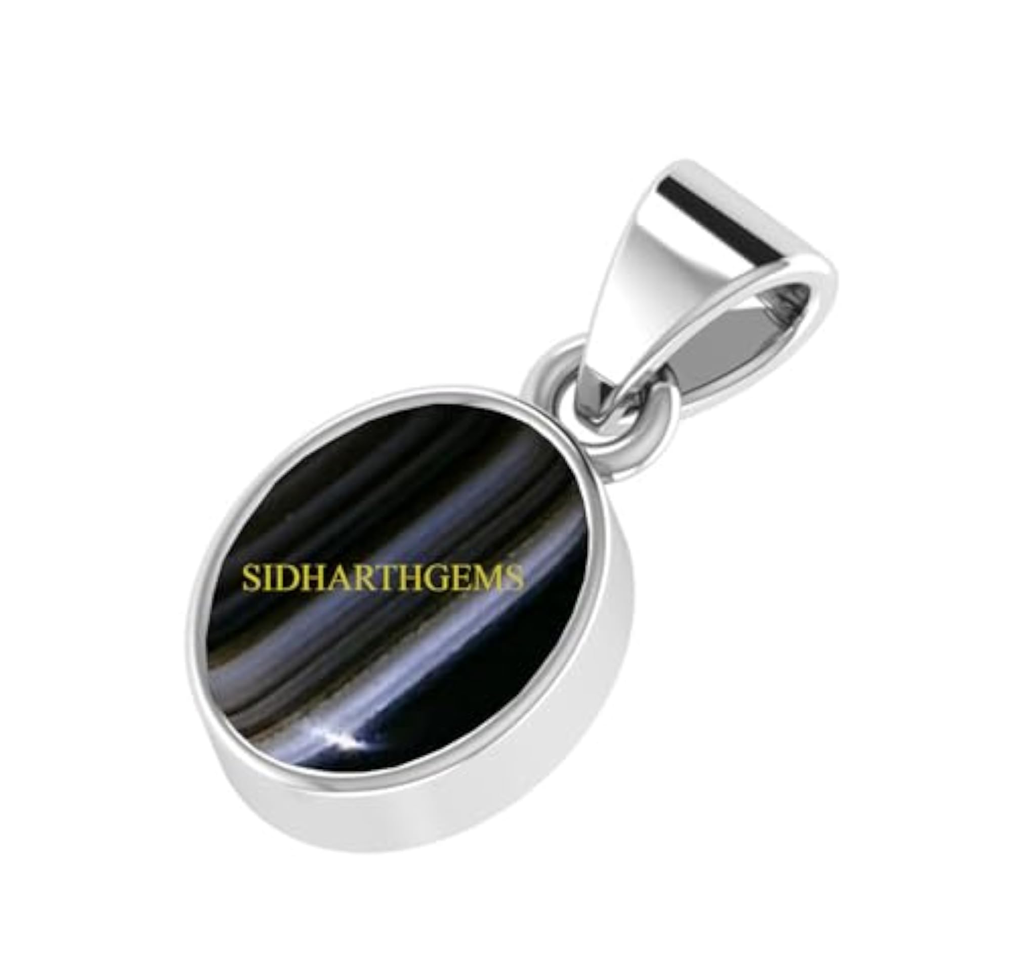 11.25 Ratti Sulemani Hakik Pendant, Silver Plated