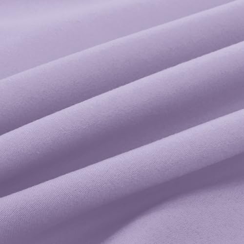 Image of Elegant Comfort Luxury Ultra-Soft 2-Piece Pillowcase Set 1500 Thread Count Egyptian Quality Microfiber Double Brushed-100% Hypoallergenic-Wrinkle Resistant, Standard /Queen Size, Lilac
