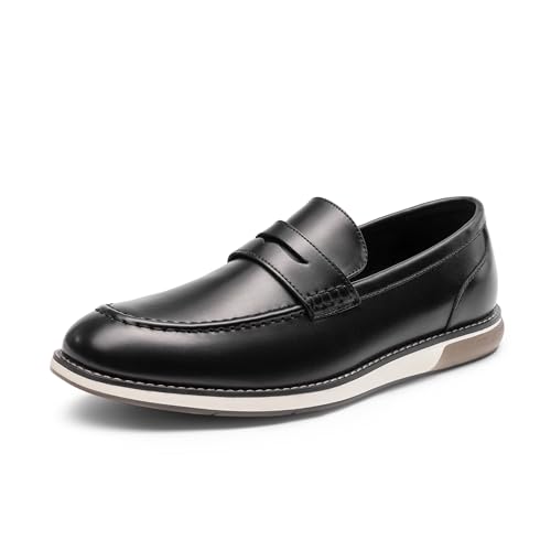 Bruno Marc Men's Dress Penny Loafer Slip-on Shoes 9.5 Black