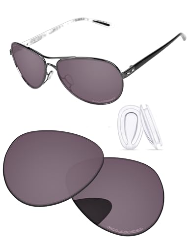 Image of Replacement Lenses & Nosepads for Oakley Feedback OO4079 59mm Sunglass - Precision Fit, UV Block & Impact Resistant