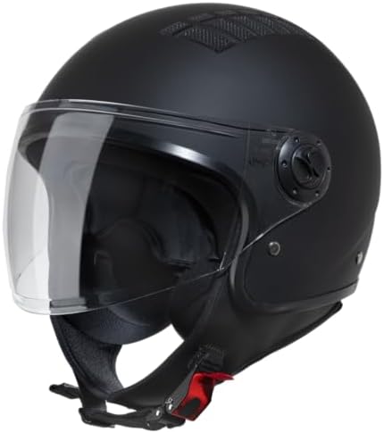 Casque Jet Moto Demi HALYING Homologué ECE 22.06 Léger 750g Avec Bluetooth Et Lunettes Intégrées Vintage