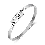 ALEBEE Bracelets for Sister Gifts for Women Sister in Christ Gifts Sisters in Christ Sisters for Lif
