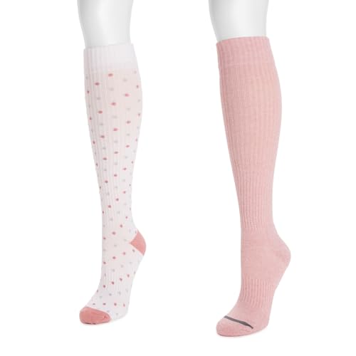 Image of MUK LUKS Women's Cotton Compression Knee-High Socks
