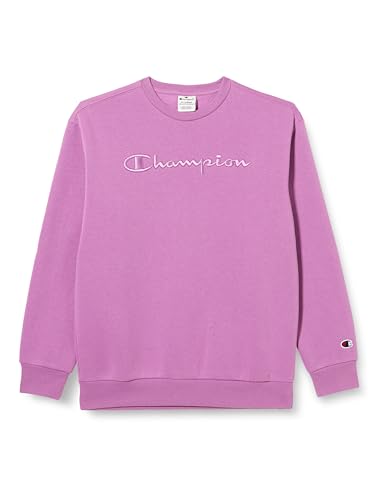 Champion Rochester 1919 Logo B Powerblend Fleece Crewneck Sudadera, Rosa Antico Scuro, 13-14 Años para niños y jóvenes