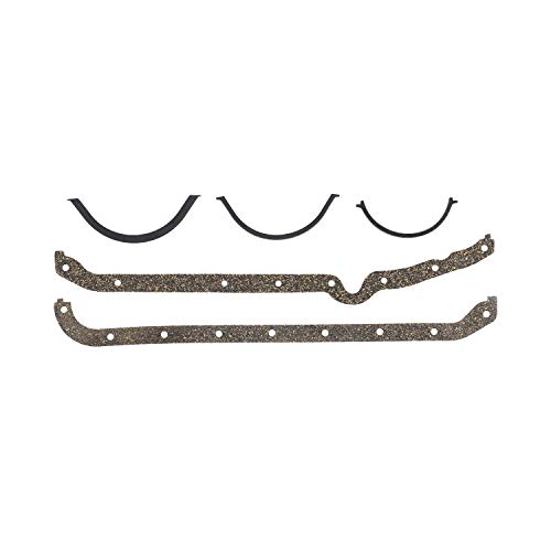 Image of DNJ PG3101 Oil Pan Gasket Set for 1962-1980 Avanti, Buick, Chevrolet, GMC, Oldsmobile, Pontiac Bel Air, Biscayne, Blazer 4.6L-6.6L V8 16V OHV 5358cc