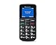 Panasonic KX-TU110EXB, unlocked, Seniorenhandy (Dual-SIM, Kamera, große Tasten, Hörgerätekompatibel, SOS-Funktion), Schwarz