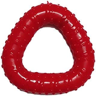 Buyagain Natural Rubber Triangle Dog Chew Toy, Puppy Teething Toy, Interactive Non-Toxic Natural Rubber Dental Chew Biting Teething Dog & Puppies Toy (Triangle)