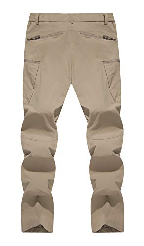 Image of TACVASEN Men's Tactical Pants Quick-Dry Water-Resistant Lightweight Hiking Pants with 8 Pockets