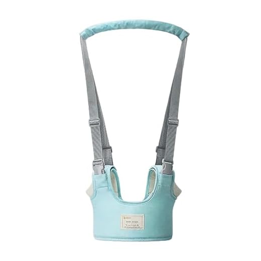 Andador Suspenso Portátil Bebê Colete Manual Infantil Primeiros Passos Auxiliador (Azul)