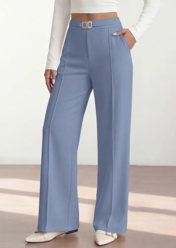 Image of PRETTYGARDEN Womens Dress Pants High Waisted Tailored Trousers
