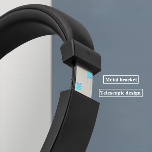 Image of Wireless Bluetooth TV Headphones, HiFi Stereo Bluetooth Headphones Over Ear, Soft Earmuffs Lightweight Wireless Headsets with Deep DASS for TV, PC, Cellphone (Black)