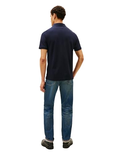 Image of Tommy Hilfiger Men's Short Sleeve Cotton Pique Flag Polo in Regular Fit