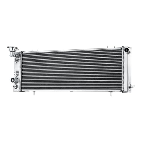 Tepilauda Aluminum Radiator Compatible with 1984-2001 Jeep Cherokee XJ/Comanche 2.5L 4.0L