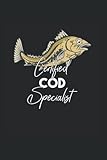 Certified Cod Specialist: Cod Codfish Deep Sea Fishing Notebook 6 x 9 Inch Dotted Notes Planner Gift Idea