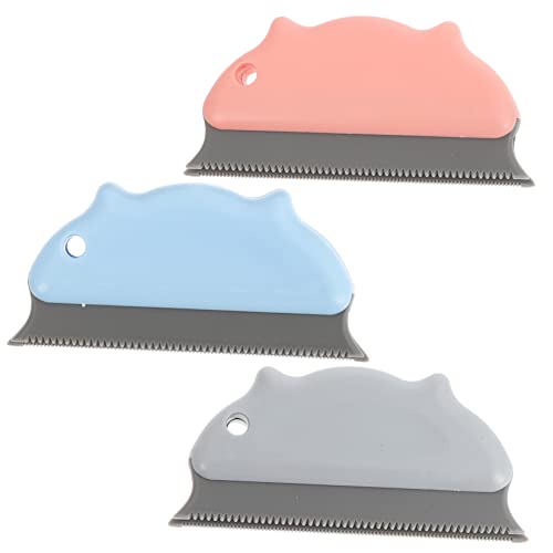 ノーブランド品 3個 ペットの毛取りブラシ 子犬用 ブラシ 猫ブラシ ペットブラシ 猫の櫛 犬用ブラシ 猫の毛取りブラシ 犬の櫛 犬のくしブラシ Abs