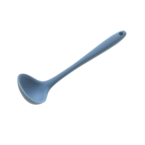 Wiltshire Mini Silicone Ladle, Cooking & Soup Serving Spoon, Heat-Resistant Utensil, Non-Stick, Non-Scratch, Petrol Blue, 21x6.3x5cm