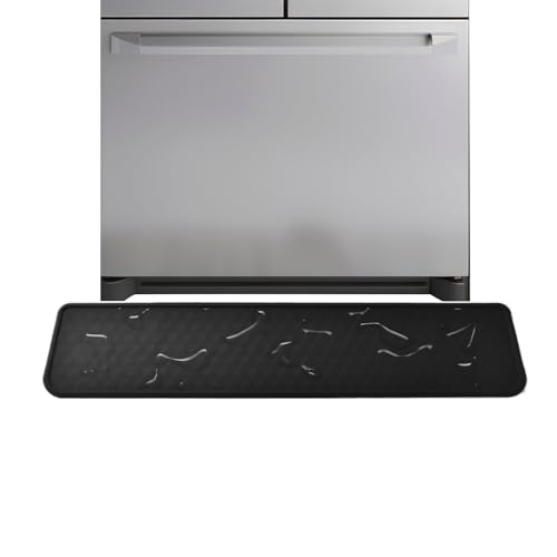 Quorvex Forros para Refrigerador,Alfombrilla de Silicona para Debajo del Refrigerador - Protector de Suelo Impermeable Lavable para Cocina
