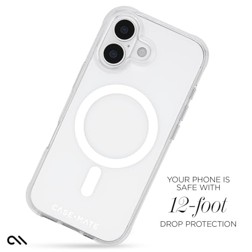 Image of Case-Mate iPhone 17 Case - Tough Clear | Compatible with MagSafe - Rugged Phone Cover with 12ft Drop Protection - Premium Magnetic Phone Cover for iPhone 17
