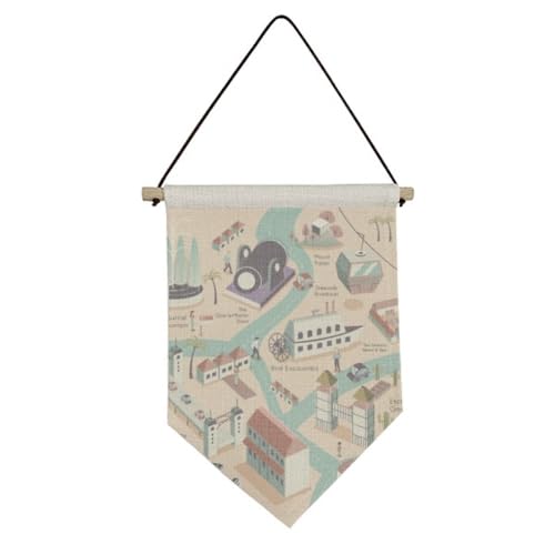 Drapeau Singapour en toile bannière murale souvenir de voyage