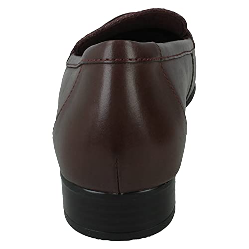 Image of Clarks Womens 26153195 Burgundy Loafer