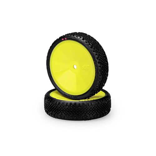 JConcepts 3181-201011 - Pin Swag 2WD Buggy Front Pre-Mount Tires, Yellow (2)