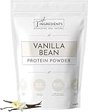 JUST INGREDIANTS Protein Powder | Vanilla Protein Powder Made with 100% Grass Fed, Non Denatured Whey | Four Different Protein Sources from Organic Whole Food Ingredients | 15 Servings | 22g Protein