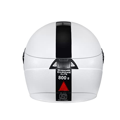 Image of Studds Chrome Elite Full Face Helmet (White, L 580MM)