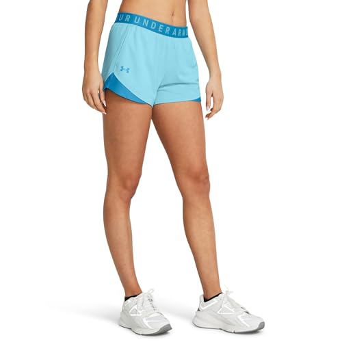 Short Play Up Twist 3.0 bleu ciel Under Armour taille XS