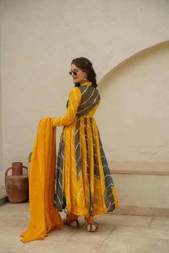 Image of ESTELA Womens 1 Anarkali Kurta 1 pant 1 Dupatta