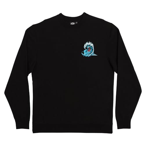 SANTA CRUZ Men's Crewneck Sweatshirt Screaming Wave Skate Sweatshirt2