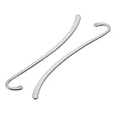 ZARABE Silver Plated Personalized Bookmark with Loop 86mm,15PCs