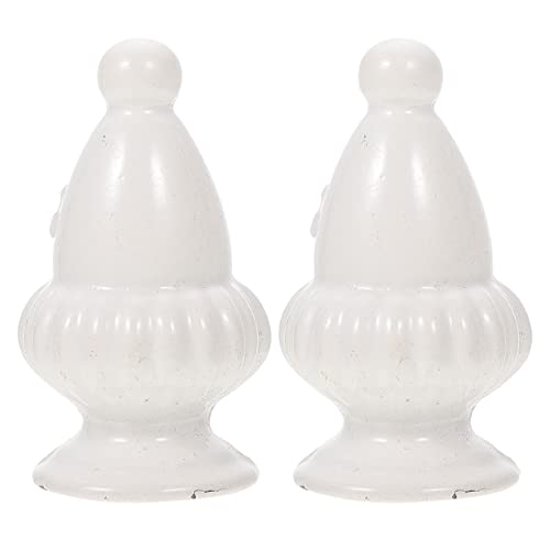 DOITOOL 2 Piezas de sombra remate de lámpara de mesa bola ligero studio home decor decoración final de la lámpara bolas de soporte de bocina de pantalla Aleación de zinc
