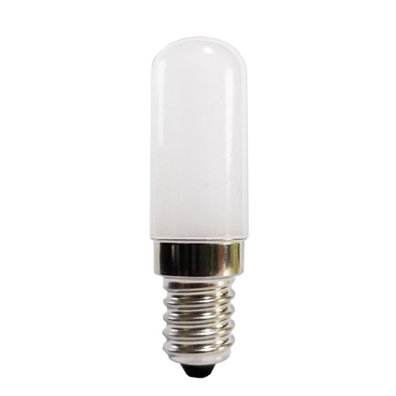 Jiaxu lighting, Pack of 20, LED Colorful Bulb T18 220V E14 2W Milky Cover Red Yellow Green Blue Tubular Bulb Household bulbs(Warm white,T18M E14 2W)