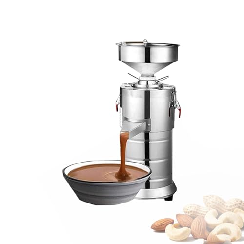 SIEEOUR Electric Peanut Butter Machine Maker & Grain Grinder, 1100W Commercial Multifunctional Machine for Groundnut, Almond, Cashew Nut, Sesame, Soy Milk, 33lb/H, Stainless Steel