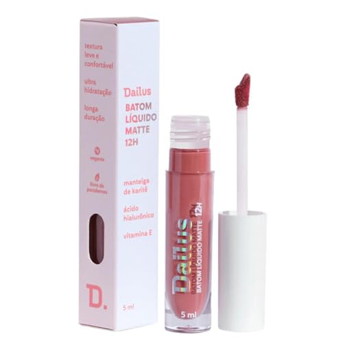 BATOM LIQUIDO DAILUS MATTE 12H COR NUDE 5ml