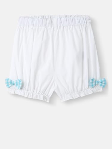 Image of Nautinati Baby Girls Printed Flutter Sleeve Top with Shorts Clothing Set | Age 0-3 Years