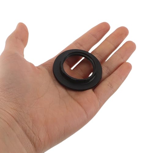 Homoyoyo 50Pcs Black Plastic Lamp Shade Collar Rings E12/E14 Adapter Socket Reducer with 32/33Mm Inner Diameter for Ceiling Lights and Lamp Fittings - Image 3