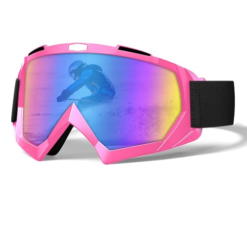 SooGree OTG Ski & Snowboard Goggles, Anti-Fog, UV Protection