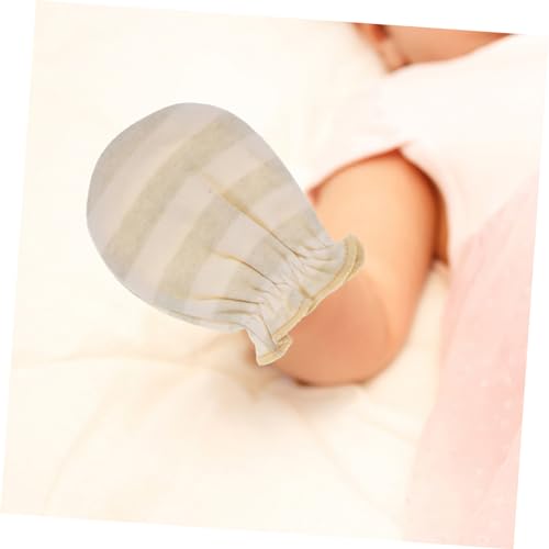 FRCOLOR 4-Pack Newborn Mittens for Baby Boys and Girls Breathable Cotton No-Scratch Infant Mitts Soft Hand Covers for Newborns Unisex Baby Accessories4