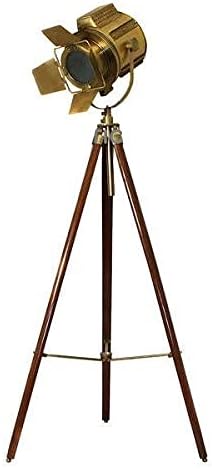 NauticalMart Hollywood Adjustable Searchlight Aluminum Tripod Floor Lamp