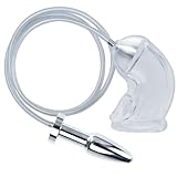 Silicone Chastity cage and Chastity Device Metal Anal Plug Latex Penis Sheath Flow Into The Anal Catheters Cage Metal Small Male Adult for Men Sex Toys