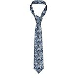 🎷Qualità Premium - Cravatta in tessuto 100% poliestere di alta qualità. Morbido e aderente, spessore moderato, buon feeling verticale. Questa cravatta sottile non è facile da deformare, non sbiadisce e resistente.