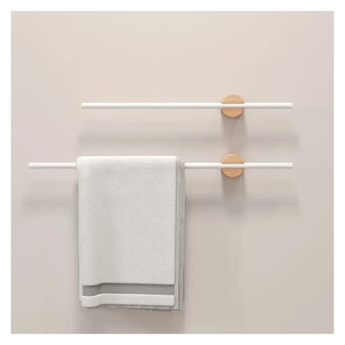 AYRTEGI VNJUGF Mensole portasciugamani in Legno, portasciugamani da Bagno, portasciugamani da Parete, mensola in Alluminio for Il Bagno, portaoggetti da Cucina wanglan(Walnut 40CM)