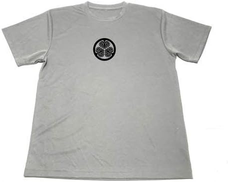 Amazon Tシャツ ドライ グレー 葵の御紋 徳川葵 偉人 戦国武将 幕末 家紋 グッズ 徳川家康 Tシャツ カットソー 通販