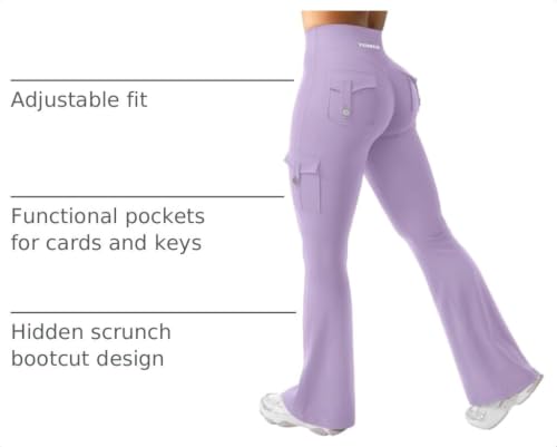 Image of YEOREO CoreFlex Women Workout Flare Leggings