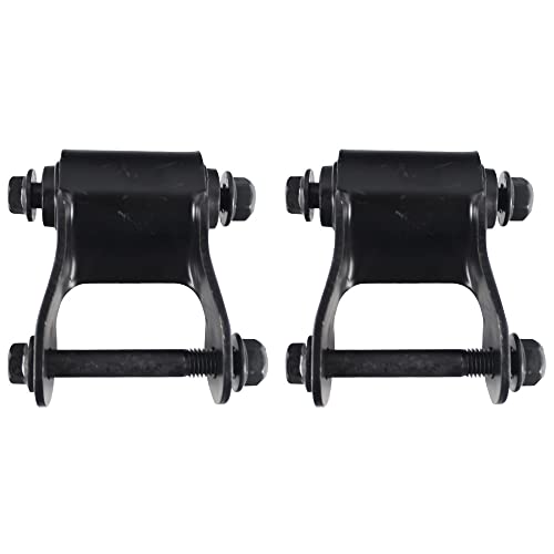 BST BSSP 2PCS 722-059 Rear Rearward Leaf Spring Suspension Shackle Kit Compatible with 1998-2003 Dodge Durango Models Truck LH+RH Driver Side/Passenger Side