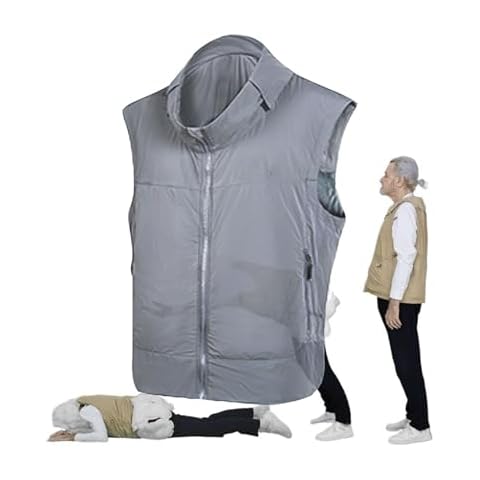 YXYMOTEFLY All Seasons Anti-Fall Airbag Vest Cycling Protection Airbag Jacket 1.5kg Lightweight with Multiple Airbags(Size:Large) Cover