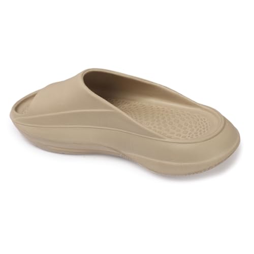 Image of AROOM Men's Classic Ultra Soft Sliders /Slippers with Cushion FootBed for Adult | Comfortable & Light Weight | Stylish & | Waterproof & Everyday Flip Flops for Gents /Boys